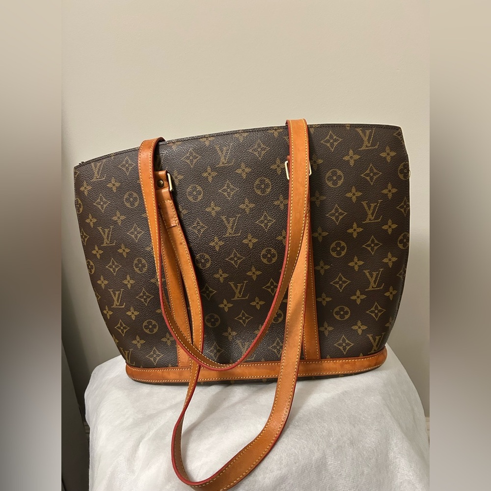 Luis Vuitton Luxury Brown Designer Tote Bag
